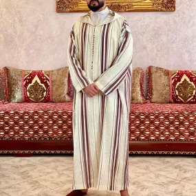 1236520 Foreign trade Muslim long-sleeved embroidered ethnic style Arab robe men's robes  abaya