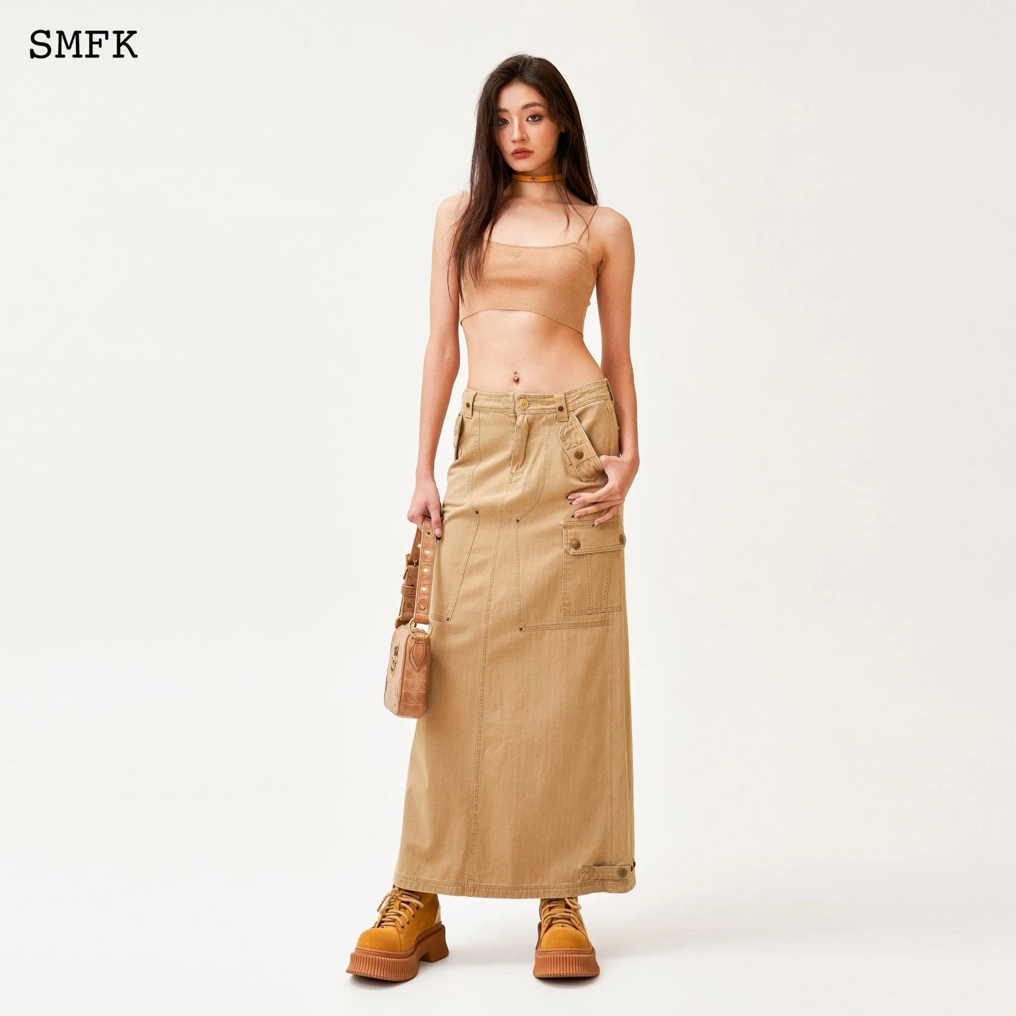 Ancient Myth Tarpan Workwear Long Skirt Wheat