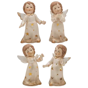 ANGEL DECORATIONS WITH LED LIGHT - RESIN