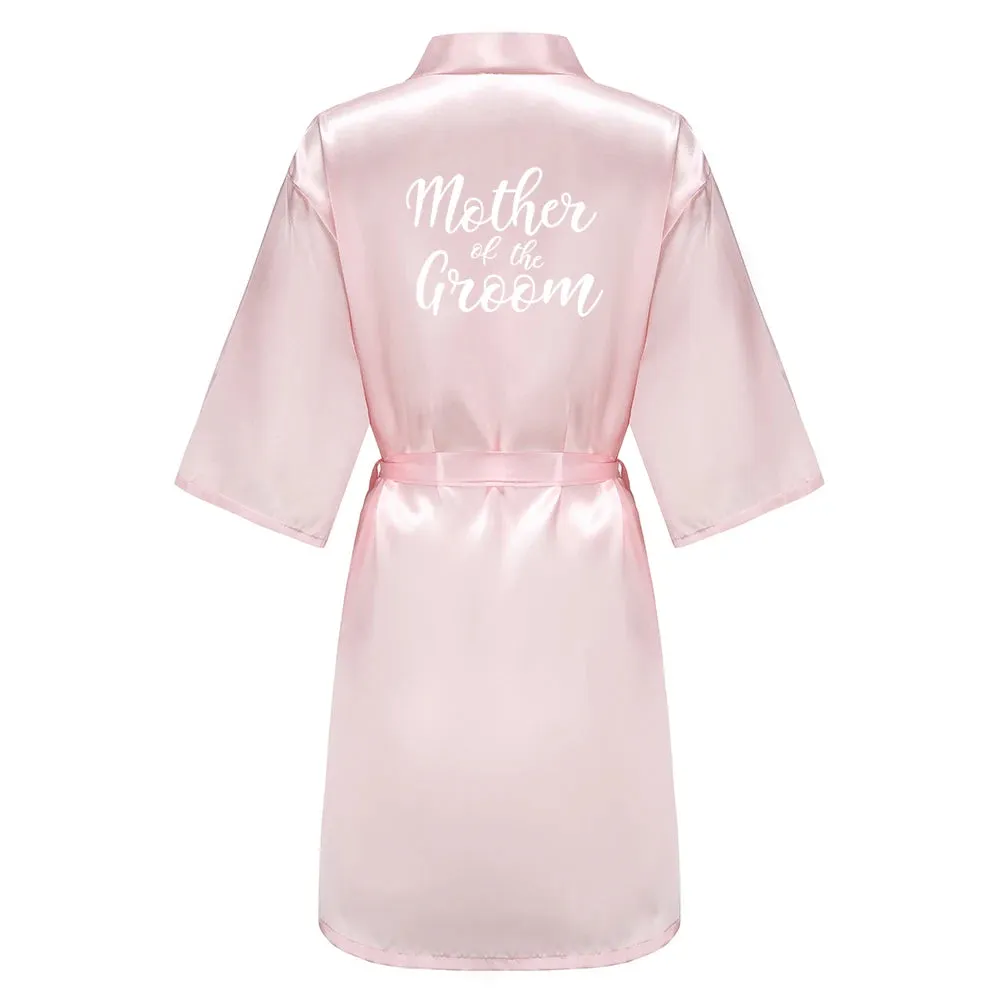 Bridesmaid Robes Women Bathrobe Letter Mother of the Bride Maid of Honor Get Ready Bridal Party Gifts Dressing Gowns