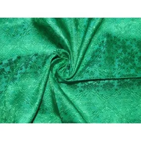 Brocade Fabric Green color Liturgical Vestment Cross Design 44"wide BRO213[7]