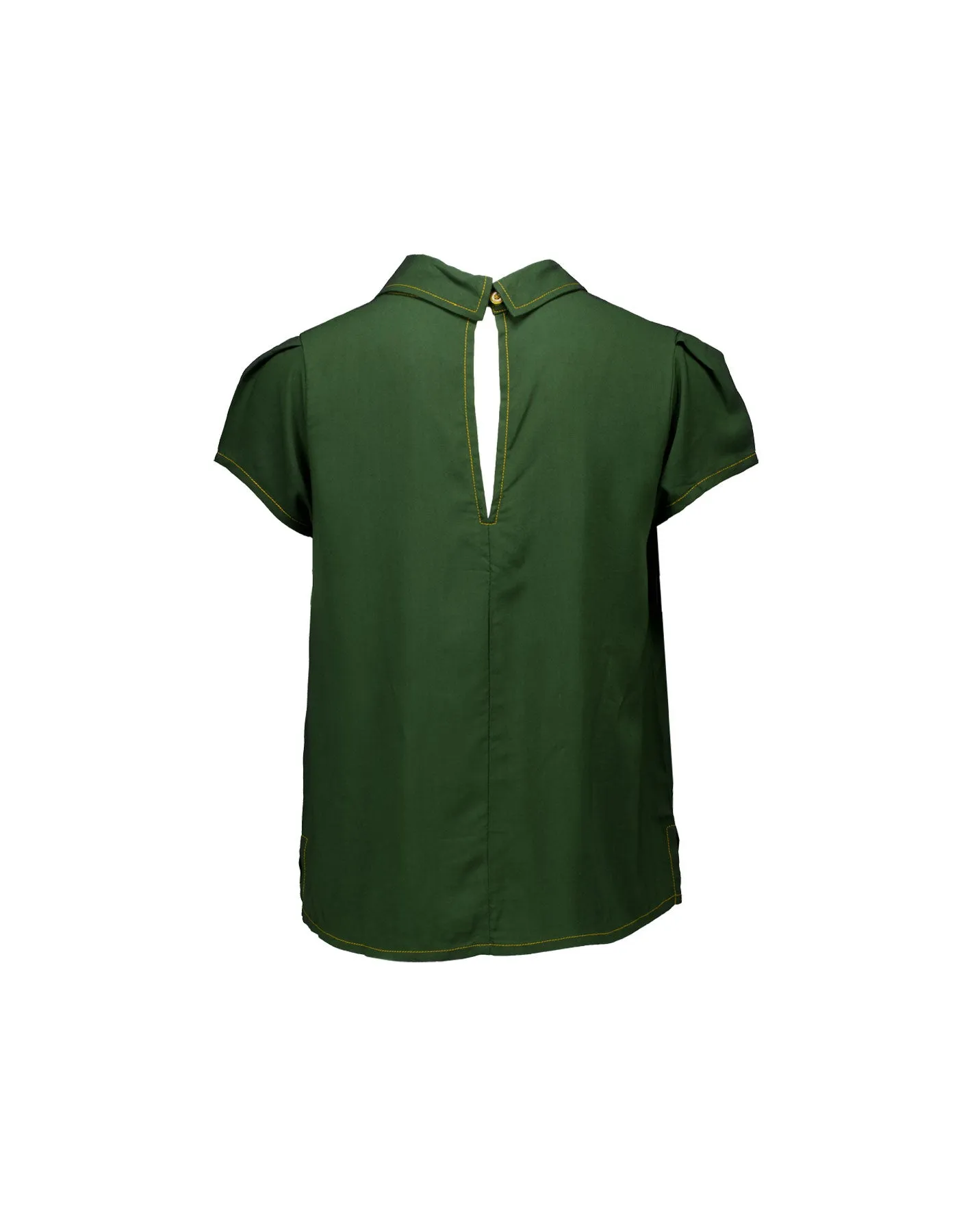 Chelsea Collar Top, Forest