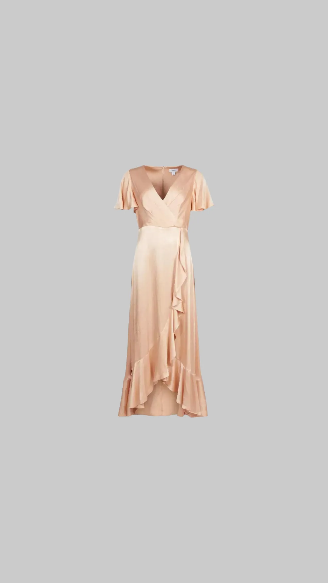 Coast Angel Sleeve Wrap Front Maxi Dress - Blush