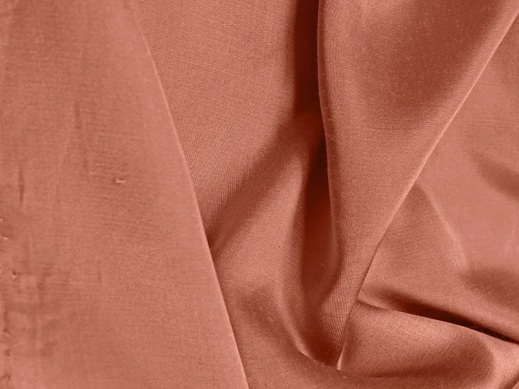 Copper Brown Plain Dyed Modal Satin Fabric (Wholesale)