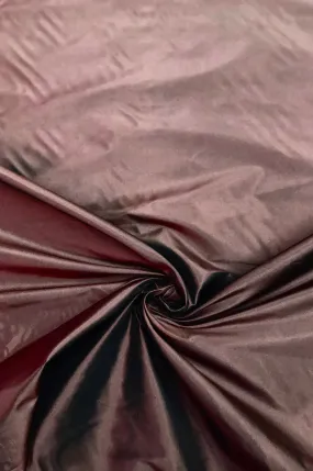 Deep Mahogany Taffeta Silk Fabric