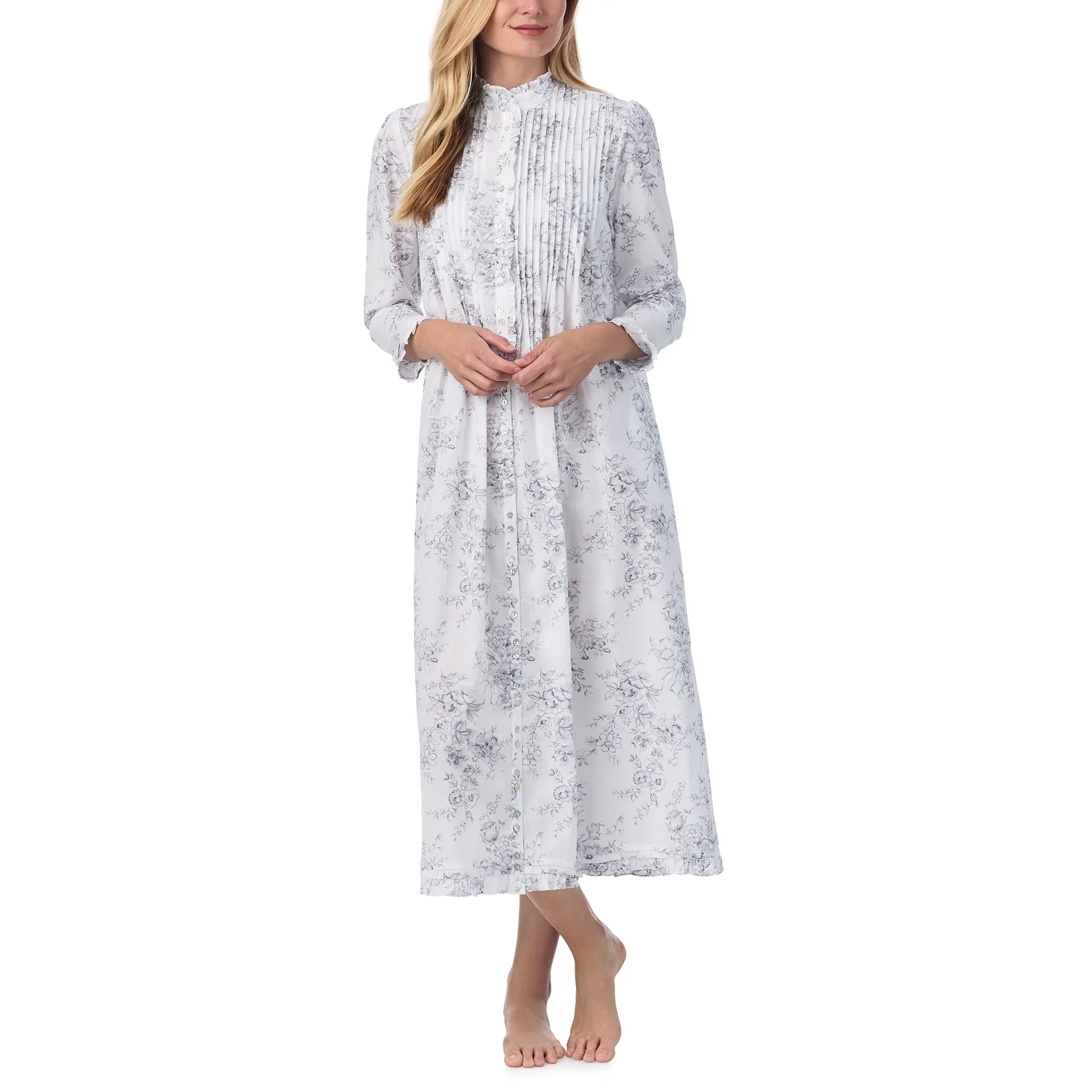 Eileen West 50" High Neck Button Front Robe