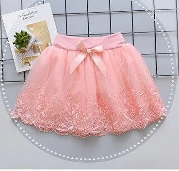 Floral Trim Princess Skirt