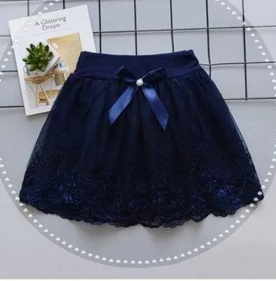 Floral Trim Princess Skirt