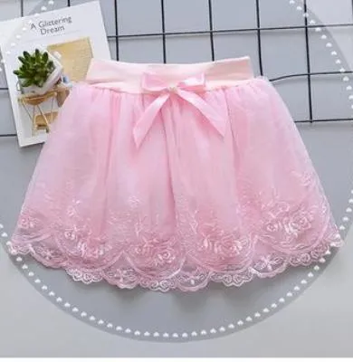 Floral Trim Princess Skirt