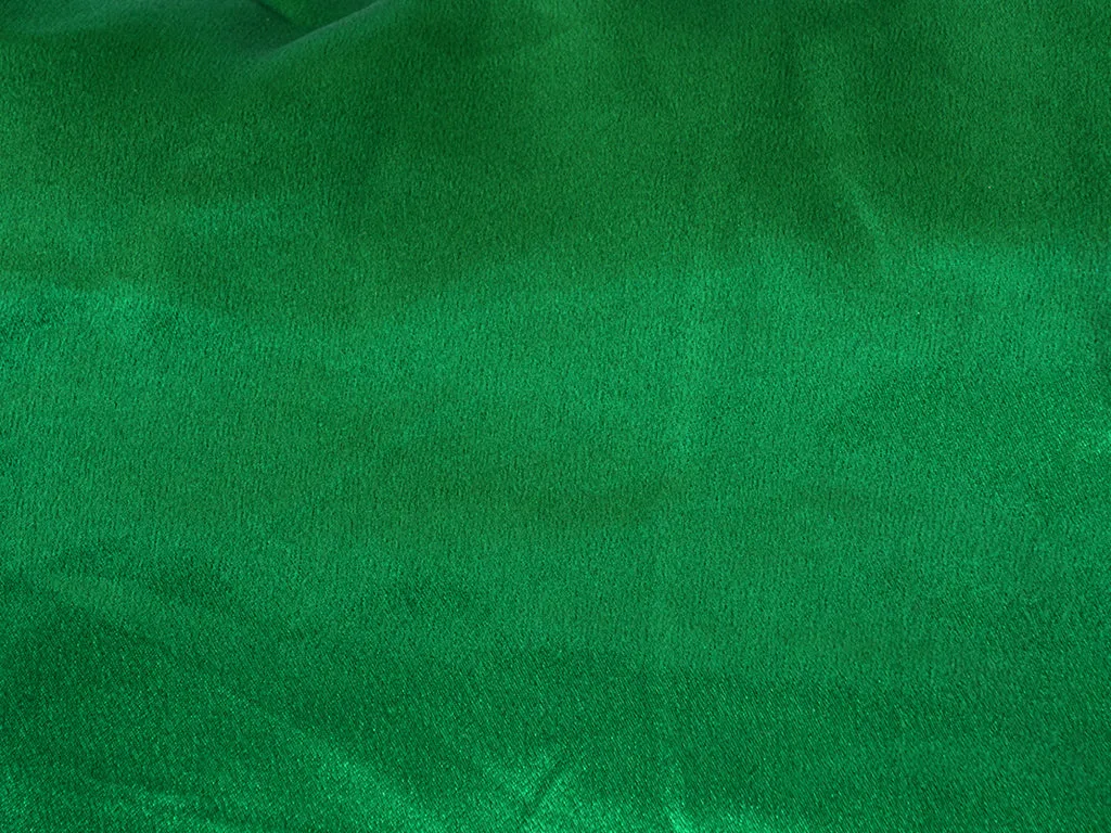 Green Plain Moss Satin Fabric