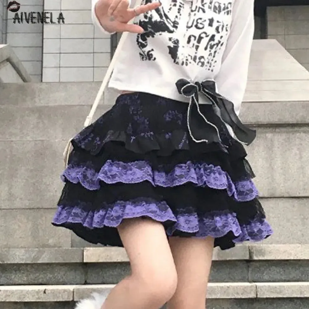 Harajuku Kawaii Lolita Lace Skirt