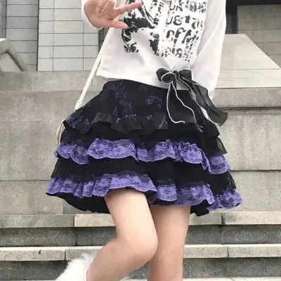 Harajuku Kawaii Lolita Lace Skirt