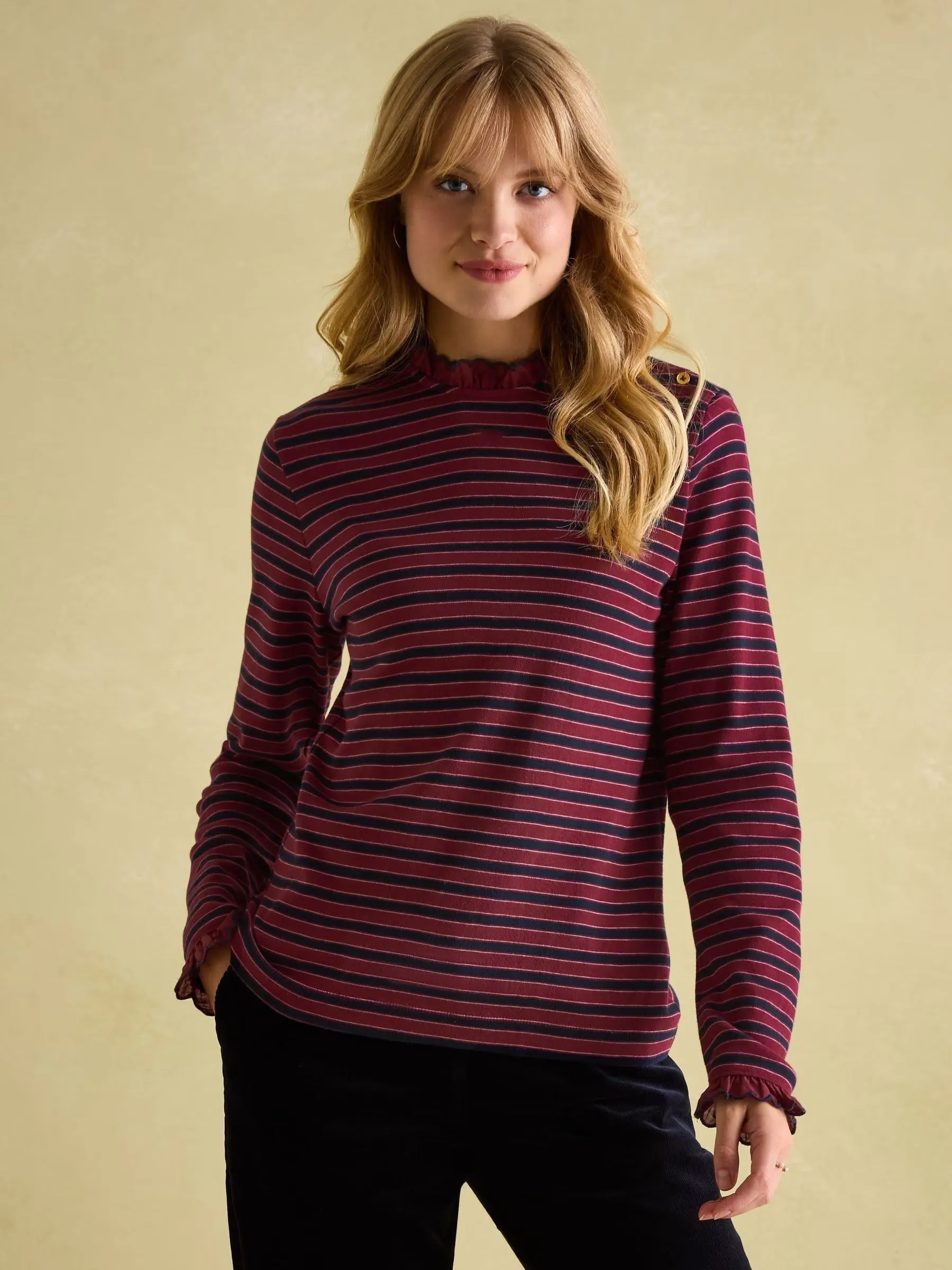 Joules Grace Long Sleeve Jersey Top