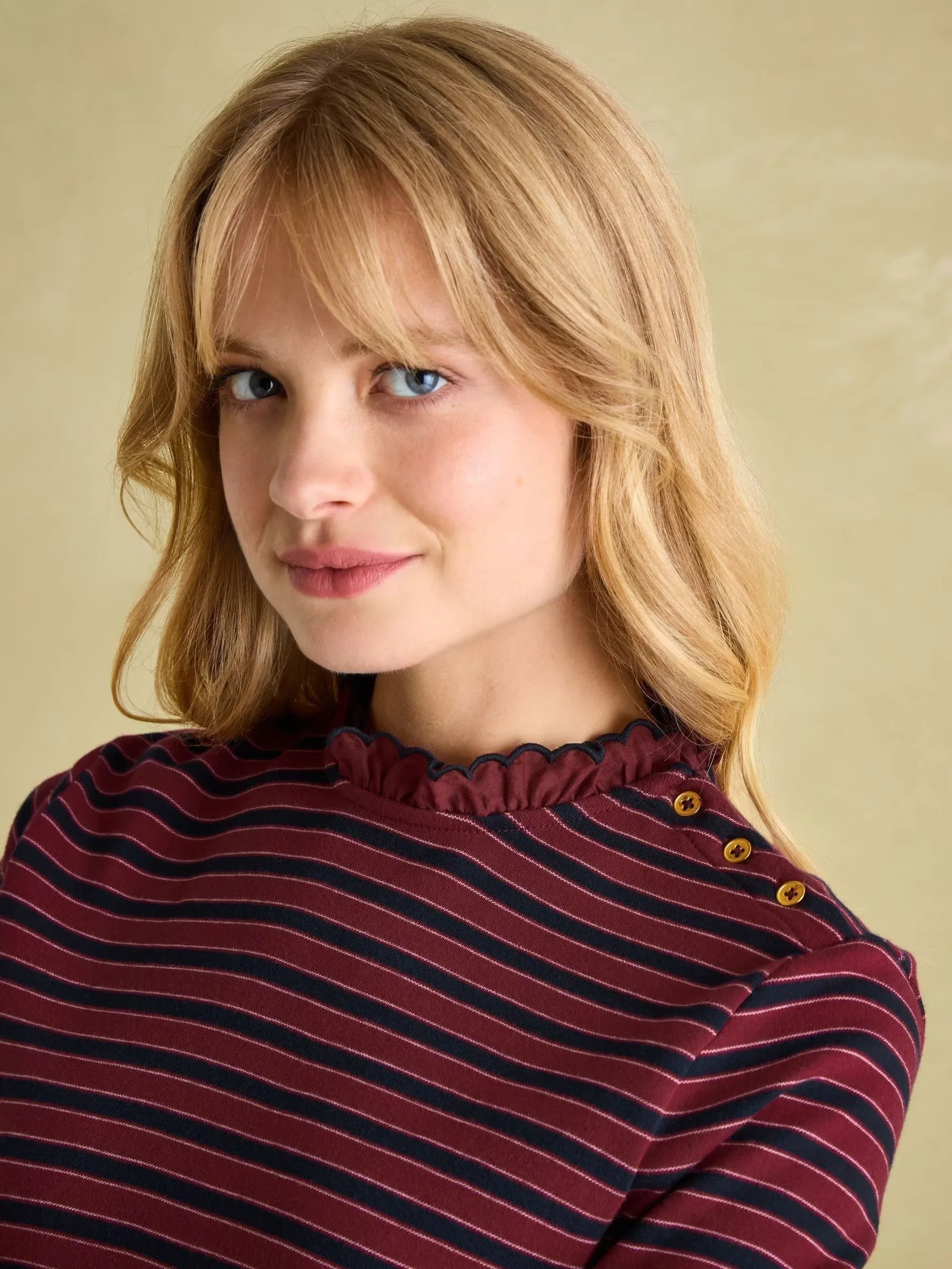 Joules Grace Long Sleeve Jersey Top