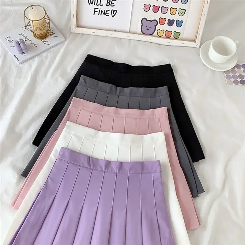 Korean Pastel High Waist Micro Sweet Style Skirts