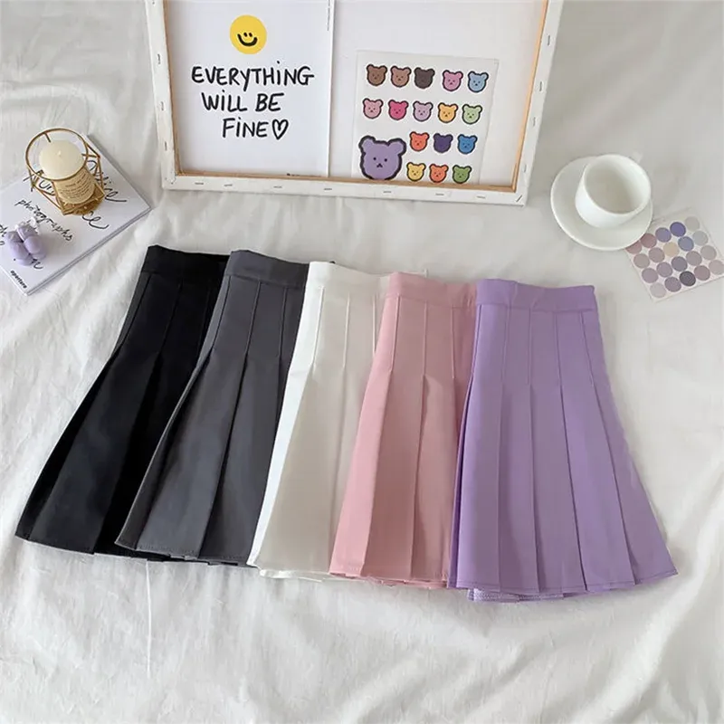 Korean Pastel High Waist Micro Sweet Style Skirts