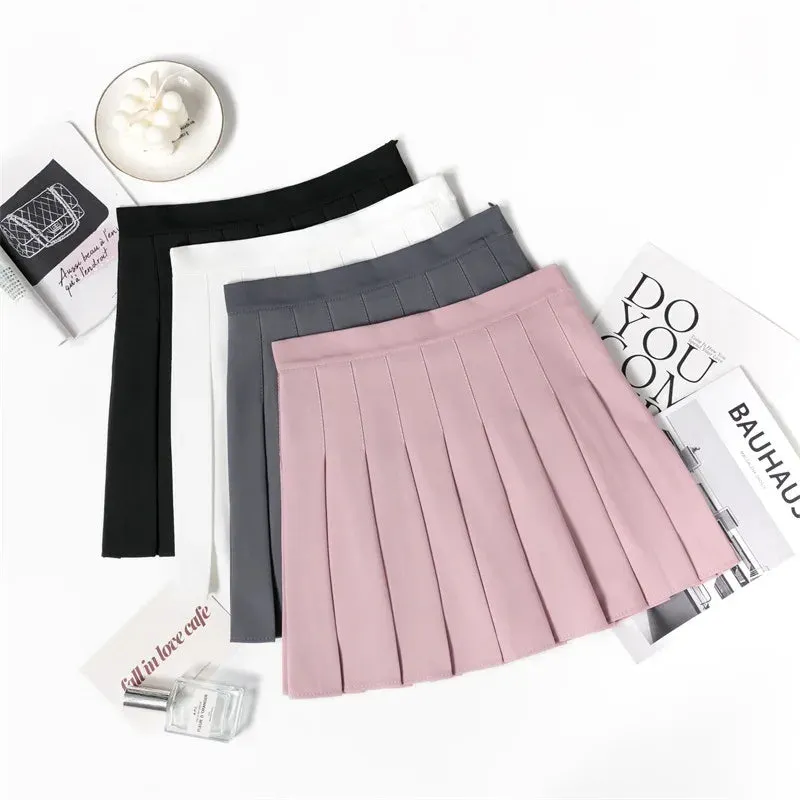 Korean Pastel High Waist Micro Sweet Style Skirts