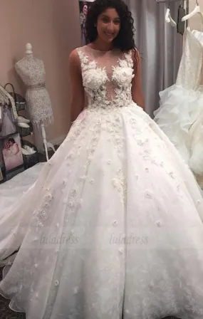 Lace Wedding Dresses Ball Gowns For Bride