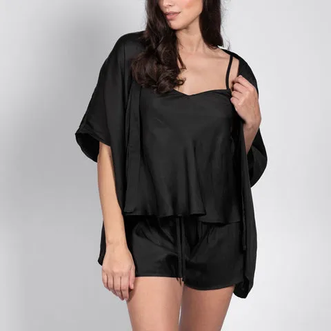 LatteLove Satin Cape Black