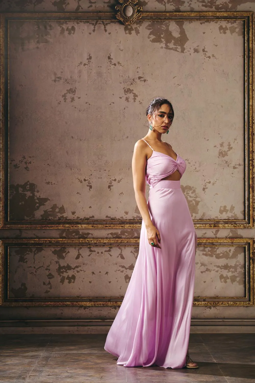 Lilac Drape Gown