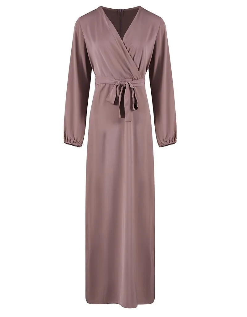 Lustrous Wrap Dress