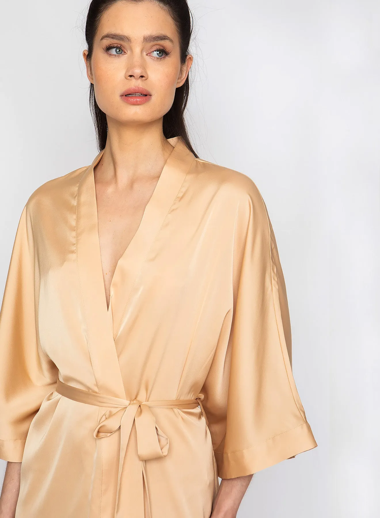 Maze Silky Kimono