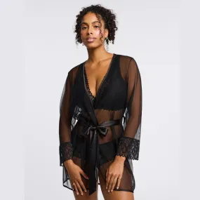 Montelle Lacy Cover Up Black