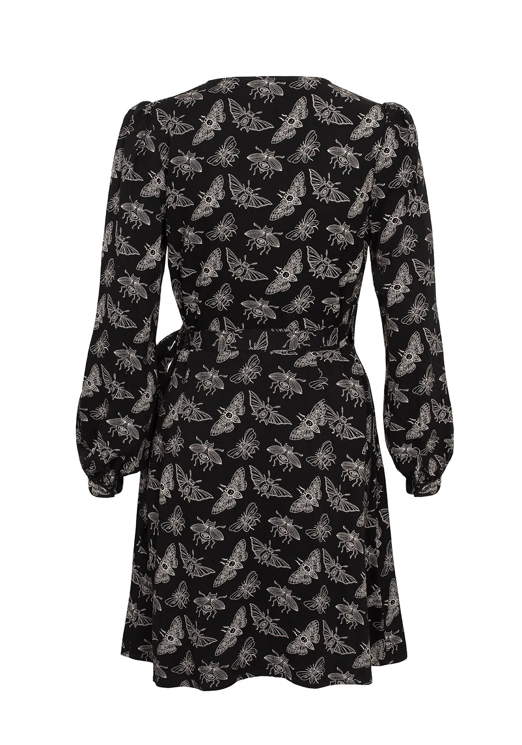 MORTMOTH WRAP MINI DRESS