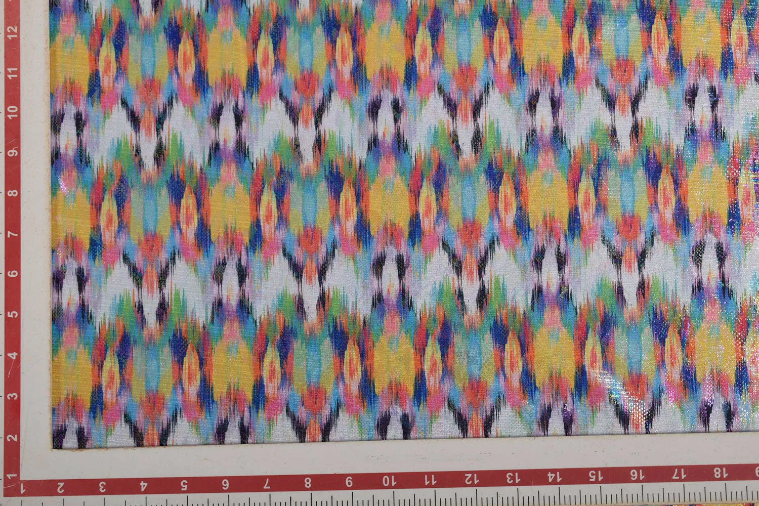 Multicolour Foil Printed Stetch Knit Fabric