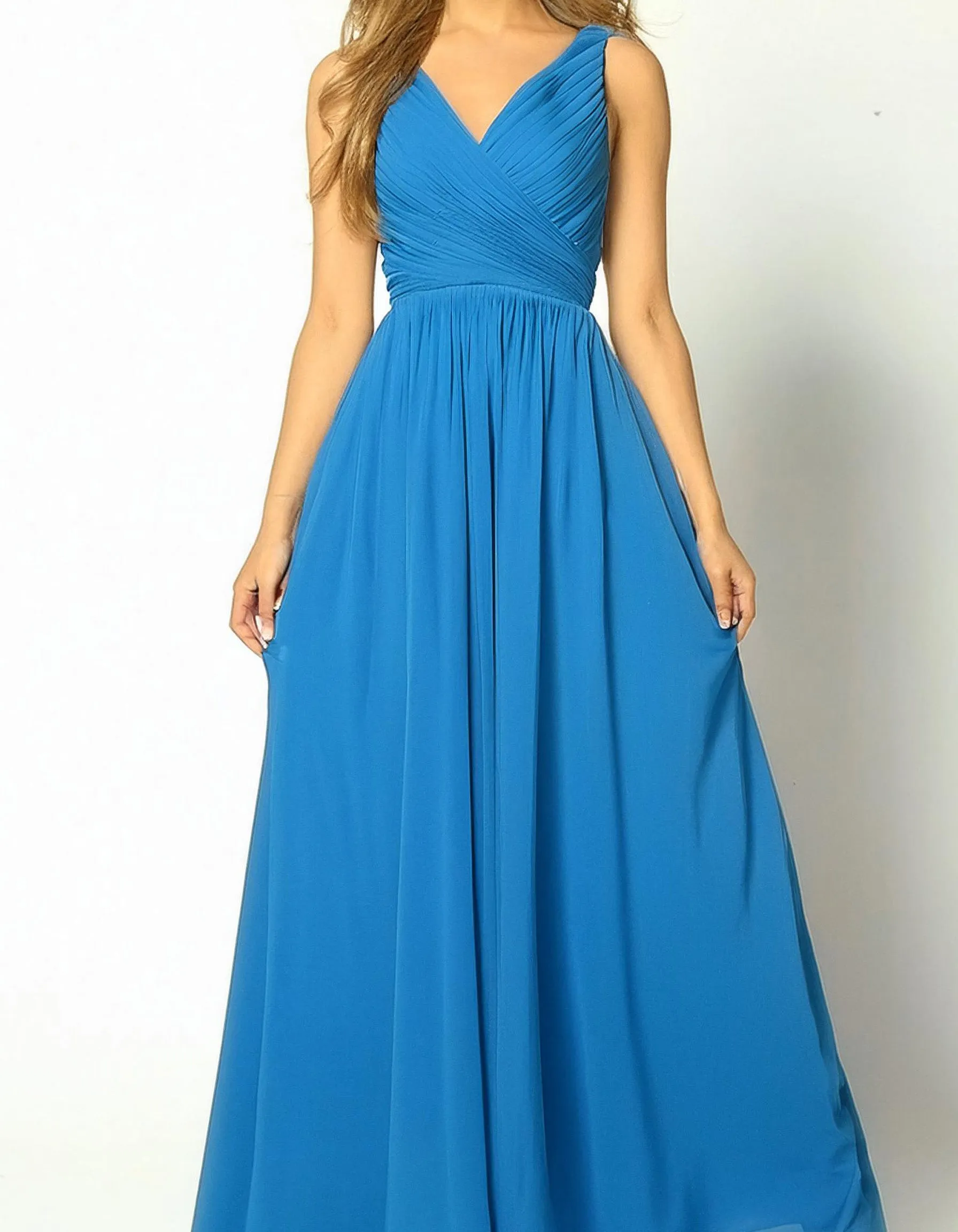 Ocean Sapphire Evening Gown