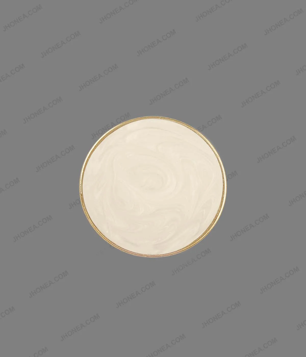 Premium Black & Off White Marble Texture Decorative Metal Buttons