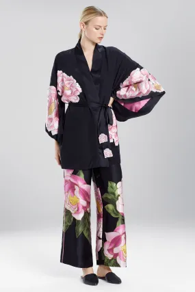 Radiant Peony Robe