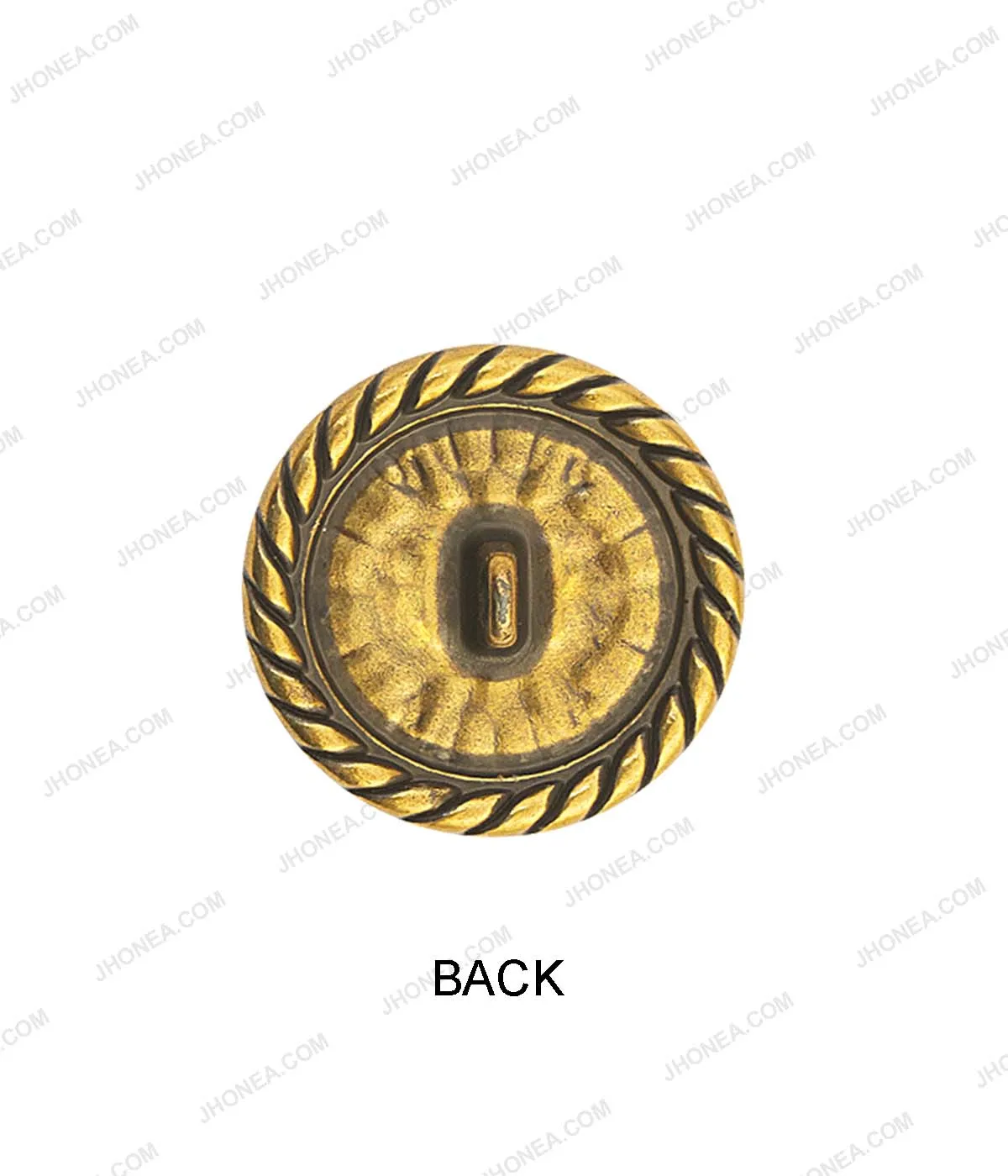 Rope Rim Edge Antique Gold Metal Buttons for Prince Coat