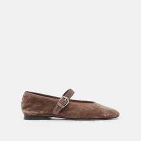 ROSLYN BALLET FLATS SMOKE VELVET