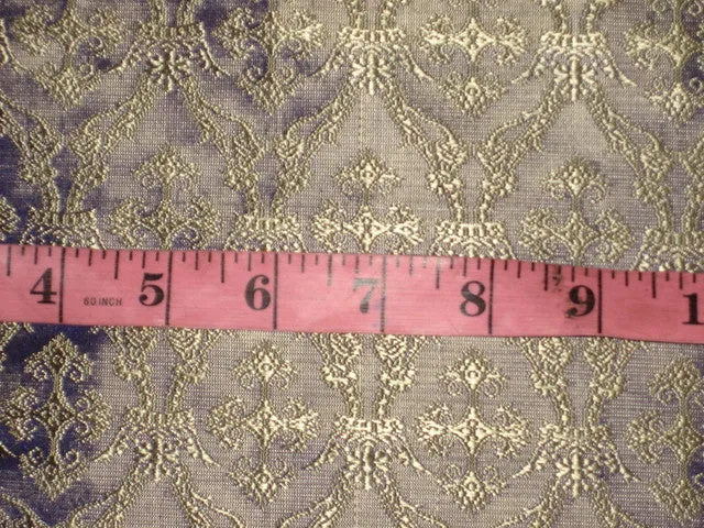 SILK BROCADE FABRIC Light Purple &amp; Gold colour 44&quot; Vestment design