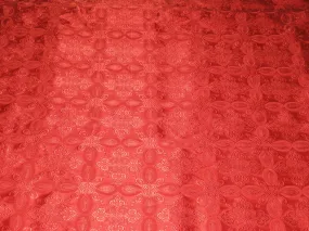 Silk Brocade Vestment Fabric Pretty Red colorBRO81[5]