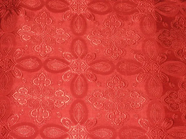 Silk Brocade Vestment Fabric Pretty Red colorBRO81[5]