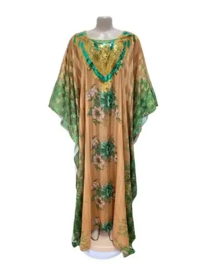 Stunning Spring/Summer Collection: Vibrant African Print Polyester Long Robes for Women