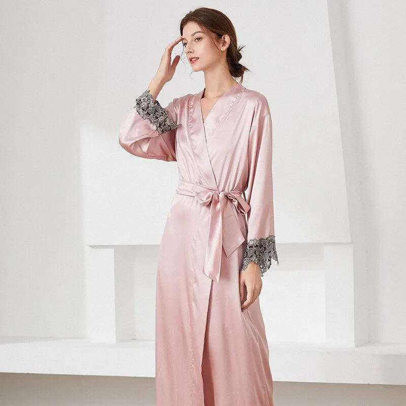 Stylish Sleep Robes With Lace