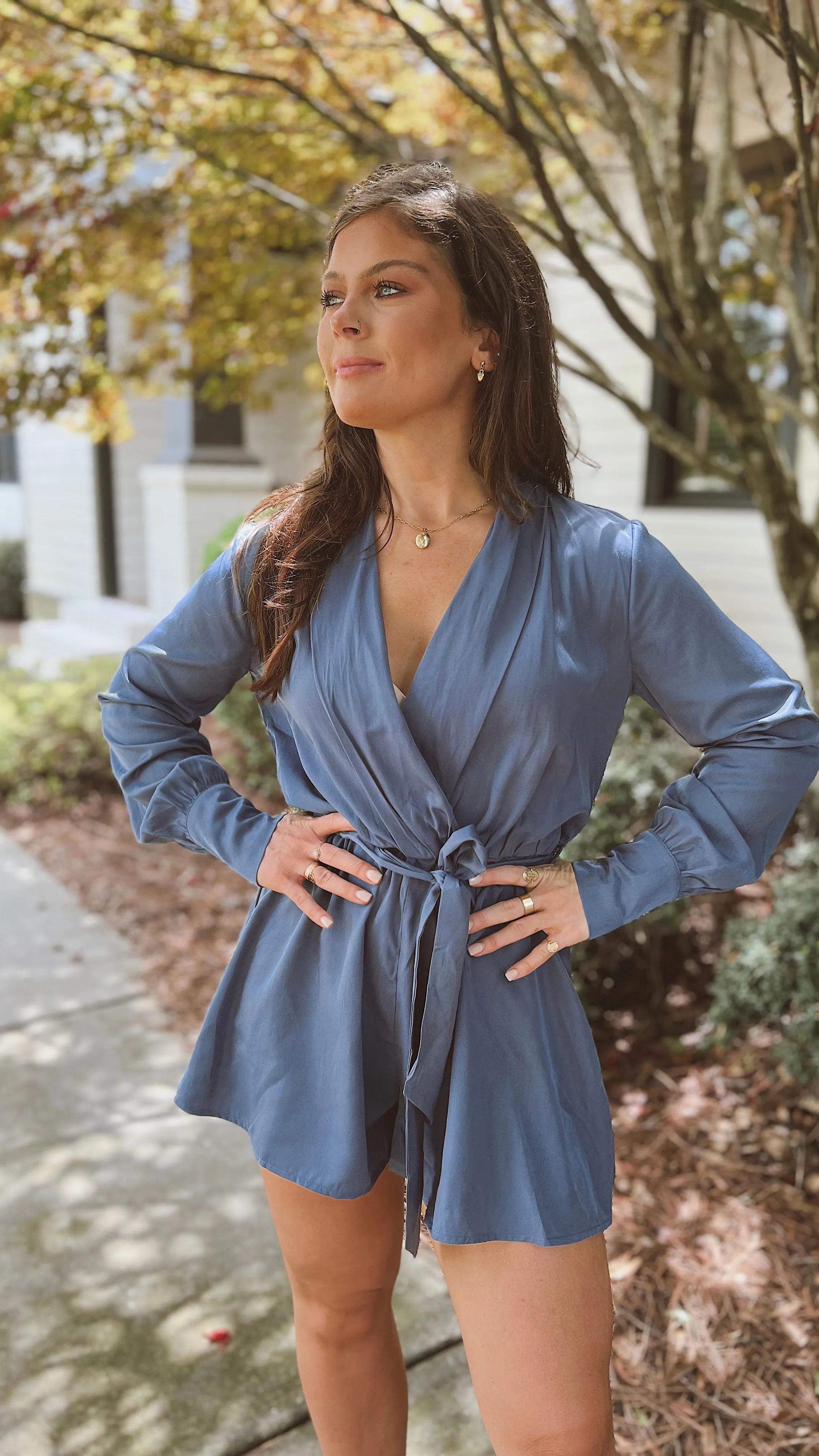 The Deep Indigo Romper