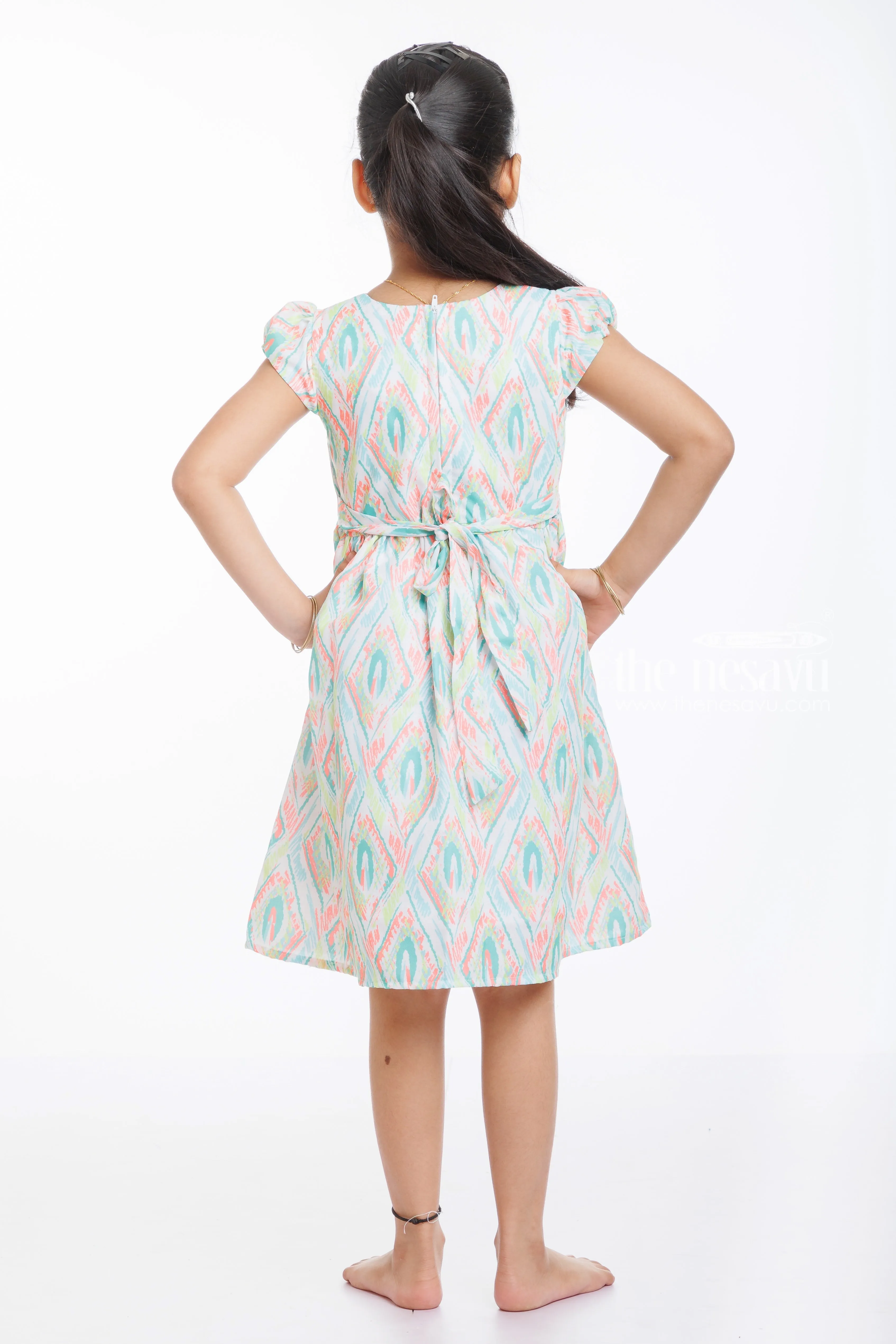 Vibrant Cotton Frock for Girls - Perfect Summer Wear