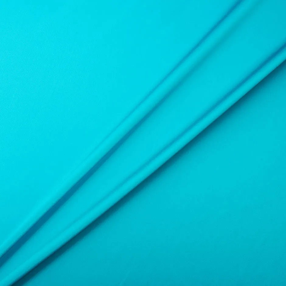 Vibrant Turquoise Pure Silk Satin