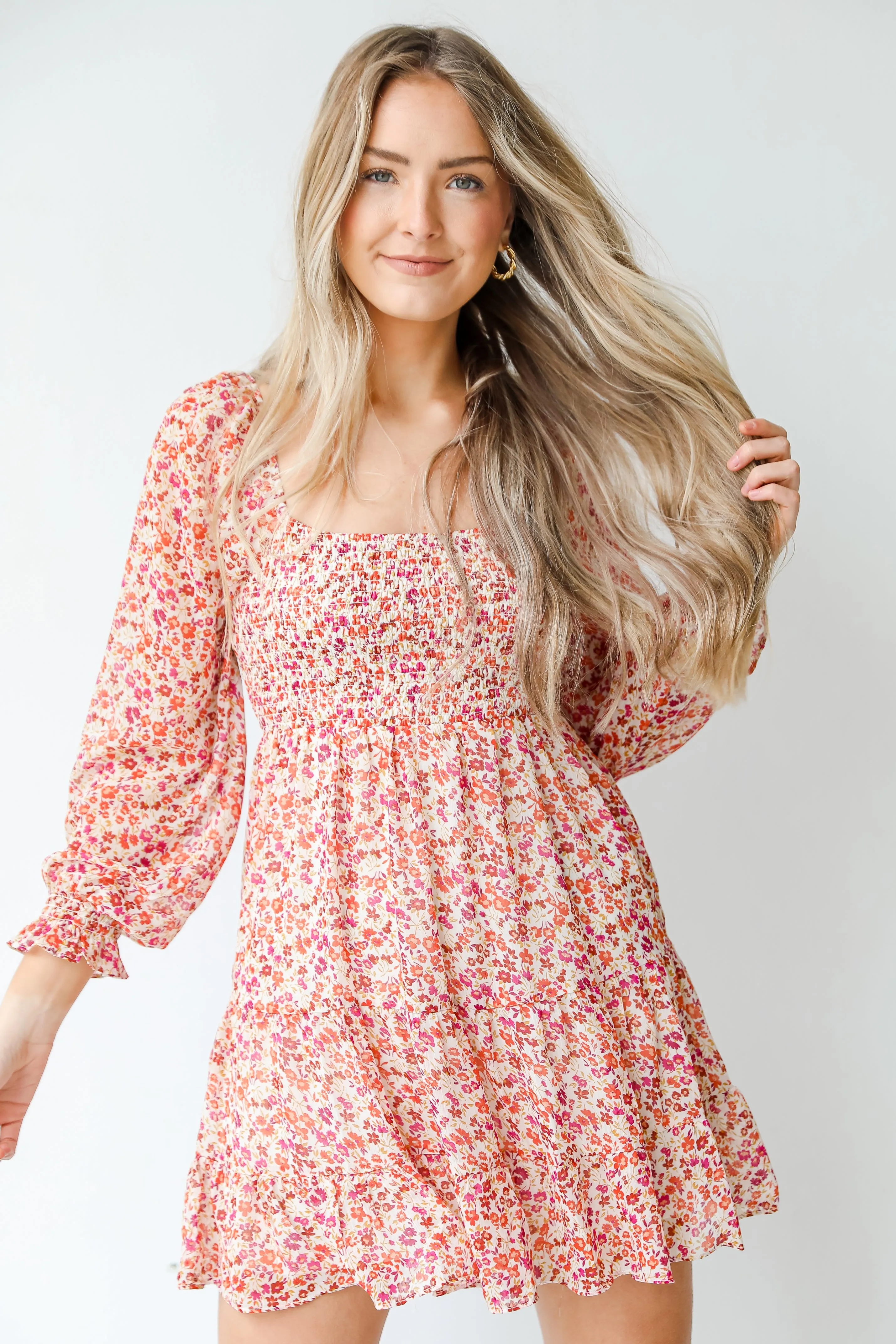 View From The Meadow Floral Mini Dress