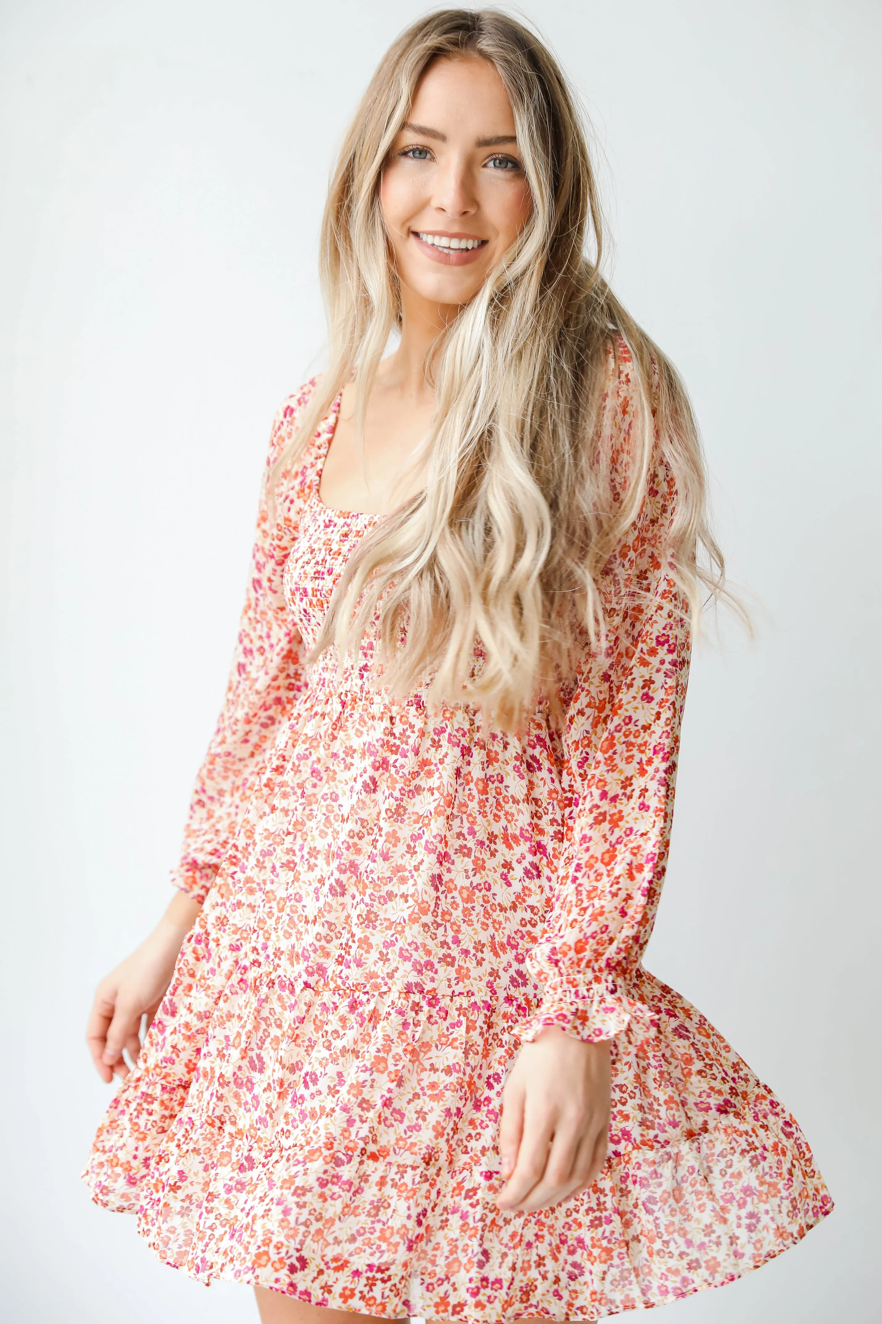 View From The Meadow Floral Mini Dress