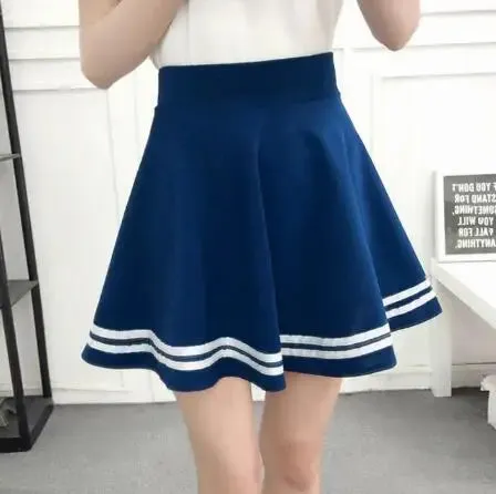 Women Skirt High Waist Mid-Pleated Korean Version