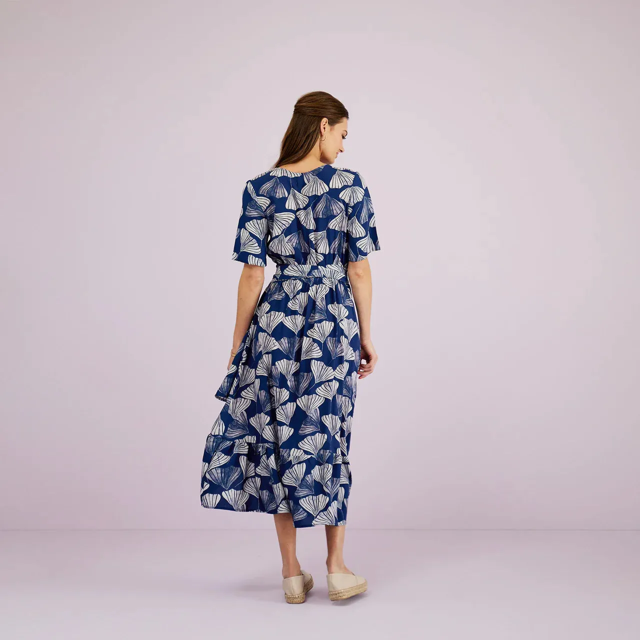 Wrap Dress | Navy Fans