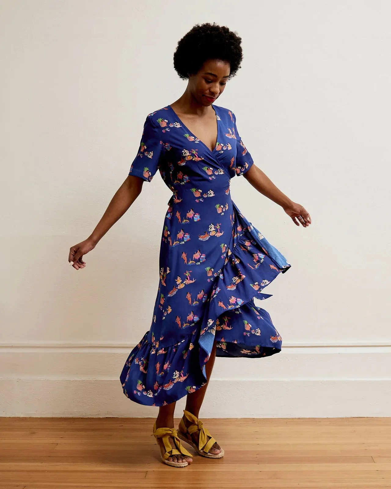 Wrap Dress | Navy Ladies x Amy-Lee